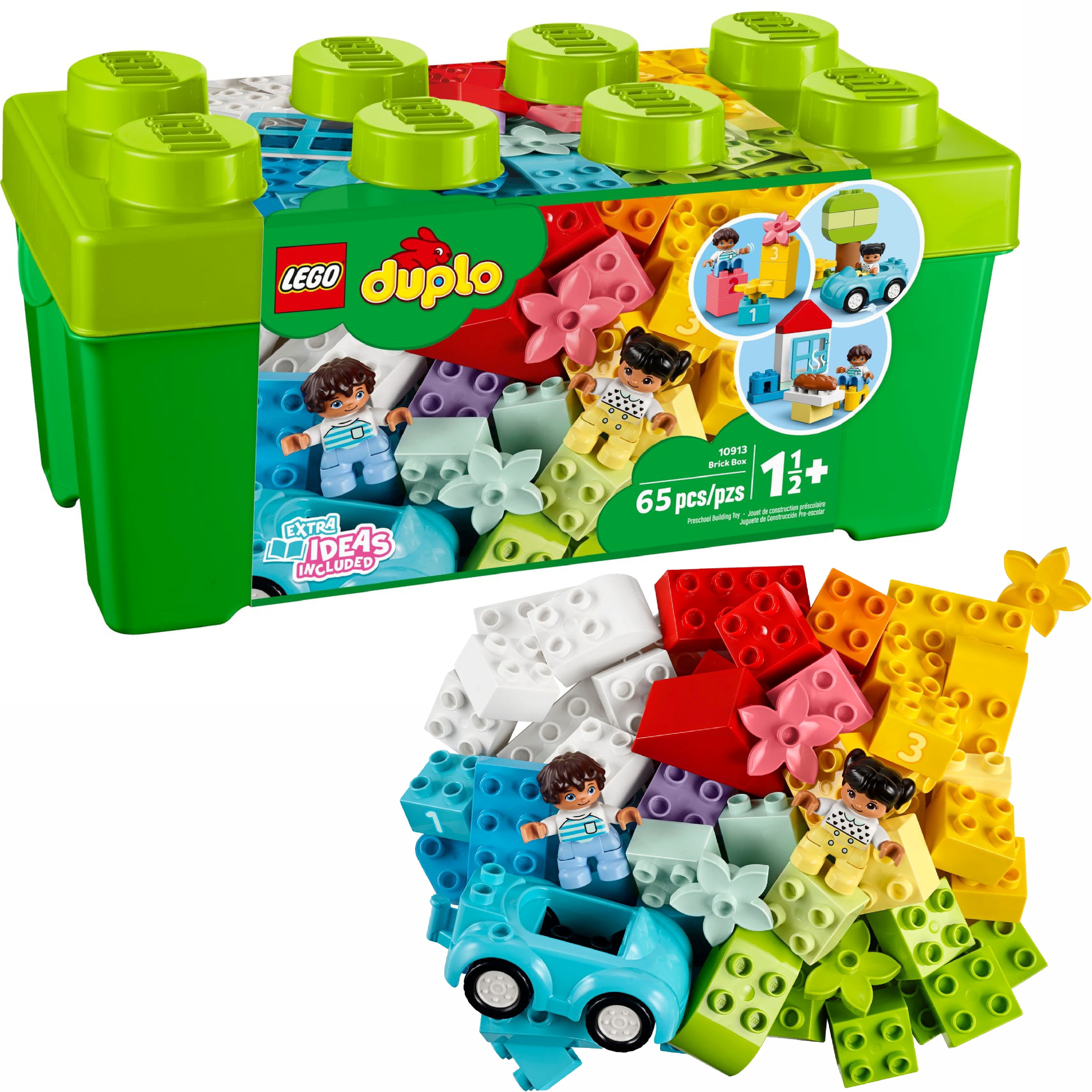 LEGO DUPLO Pudełko z klockami dla dzieci +1,5 roku 10913 | 65 elementów