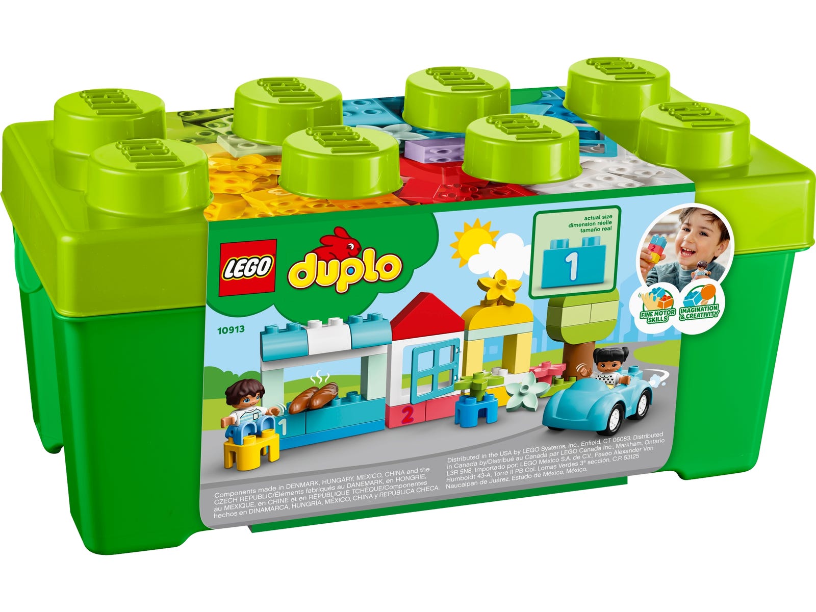 LEGO DUPLO Pudełko z klockami dla dzieci +1,5 roku 10913 | 65 elementów