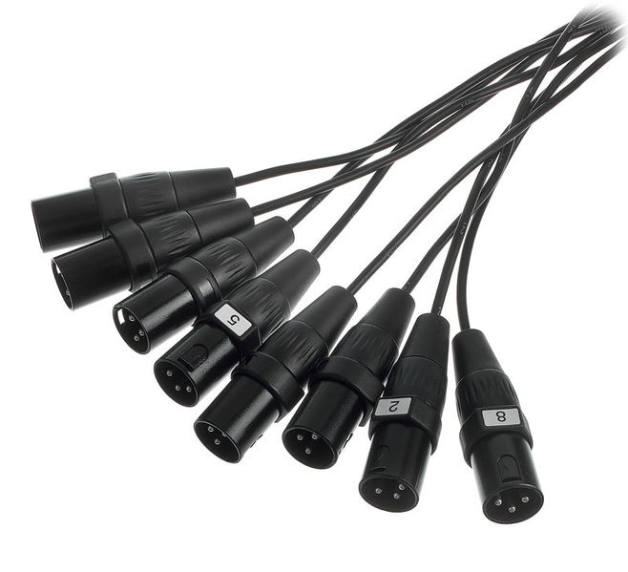 Kabel wieloparowy multicore audio mikrofonowy 8x XLR 10 m the sssnake