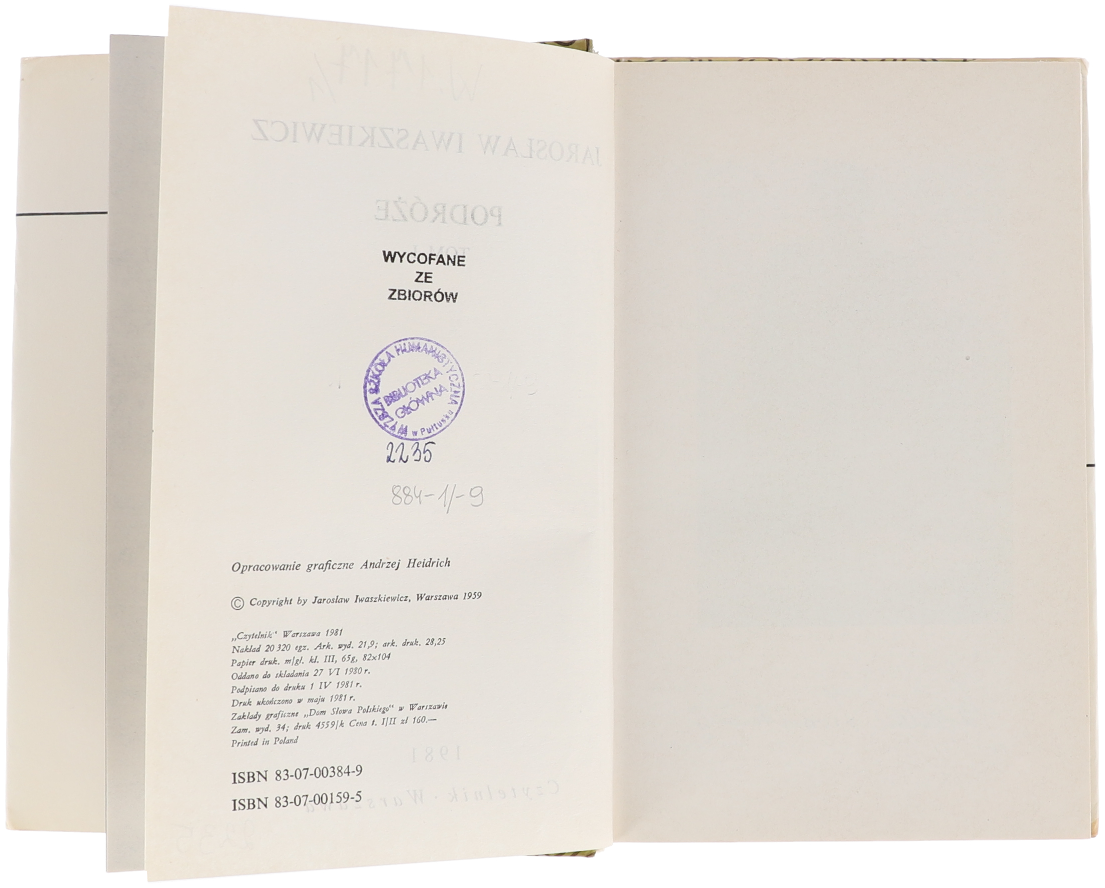 Jarosław Iwaszkiewicz Podróże Tom I i II seria Dzieła 1981