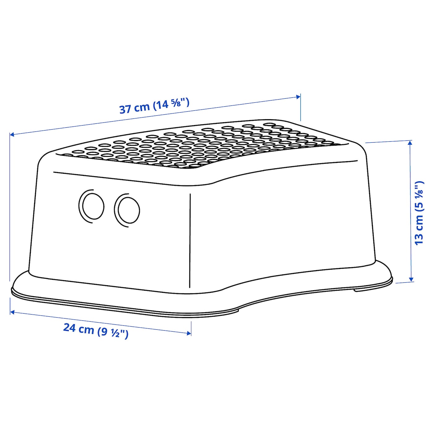 Podstawka podnóżek podest stopień antypoślizgowy dla dziecka 13cm do 35kg IKEA