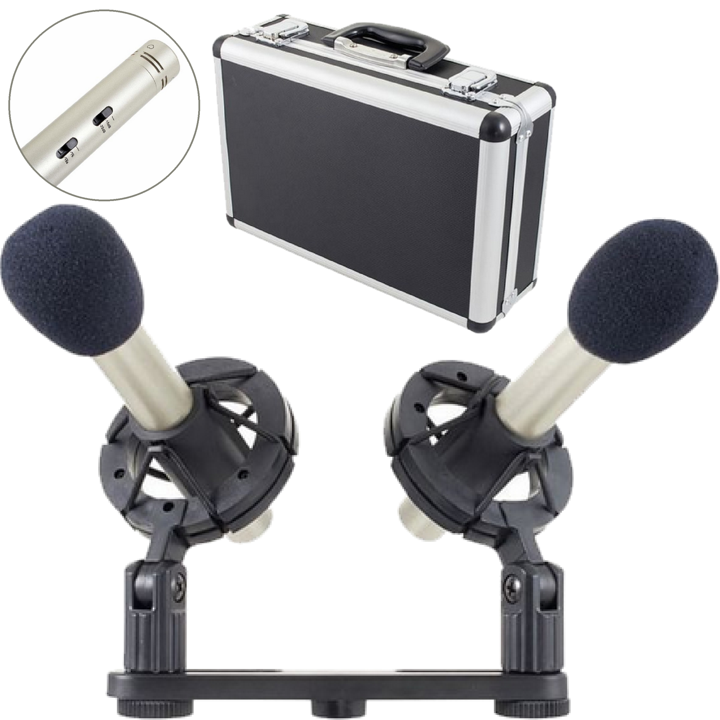 Mikrofon kondensatorowy pojemnościowy overhead the t.bone SC 140 Set 2 szt.