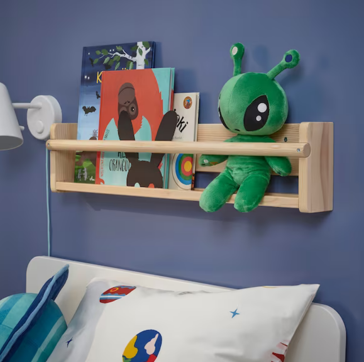 Pluszak maskotka przytulanka kosmita UFO ufoludek zielony AFTONSPARV 34 cm