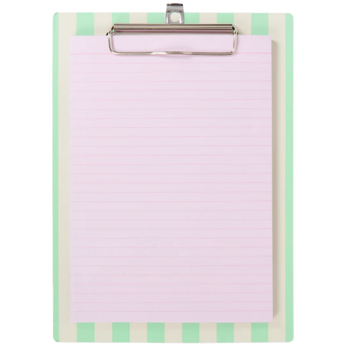 Podkładka z klipsem A5 notes do notatek w linię 80 kartek zielona