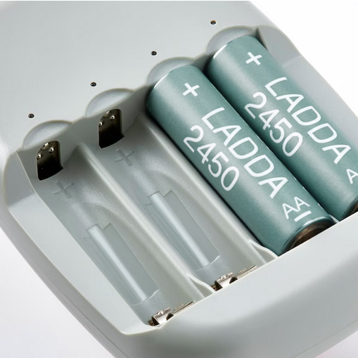 Grube paluszki akumulatorki baterie IKEA LADDA AA R6 2450mAH 24 szt.