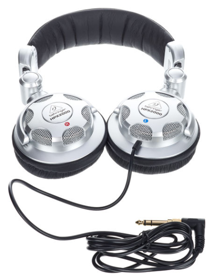 Dynamiczne słuchawki nauszne przewodowe Jack Behringer HPX2000 32 Ohm