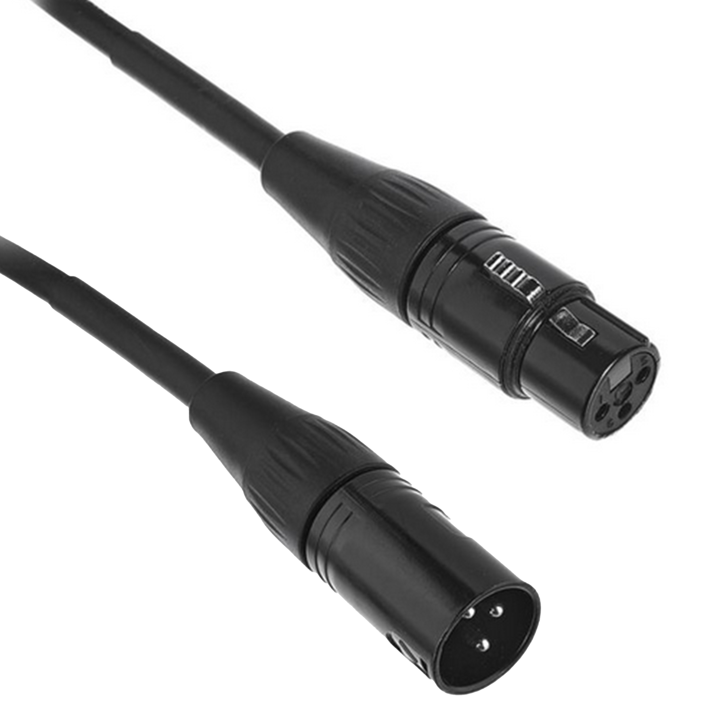 Kabel przewód mikrofonowy XLR XLR 2,5 m czarny REAN Neutrik pro snake