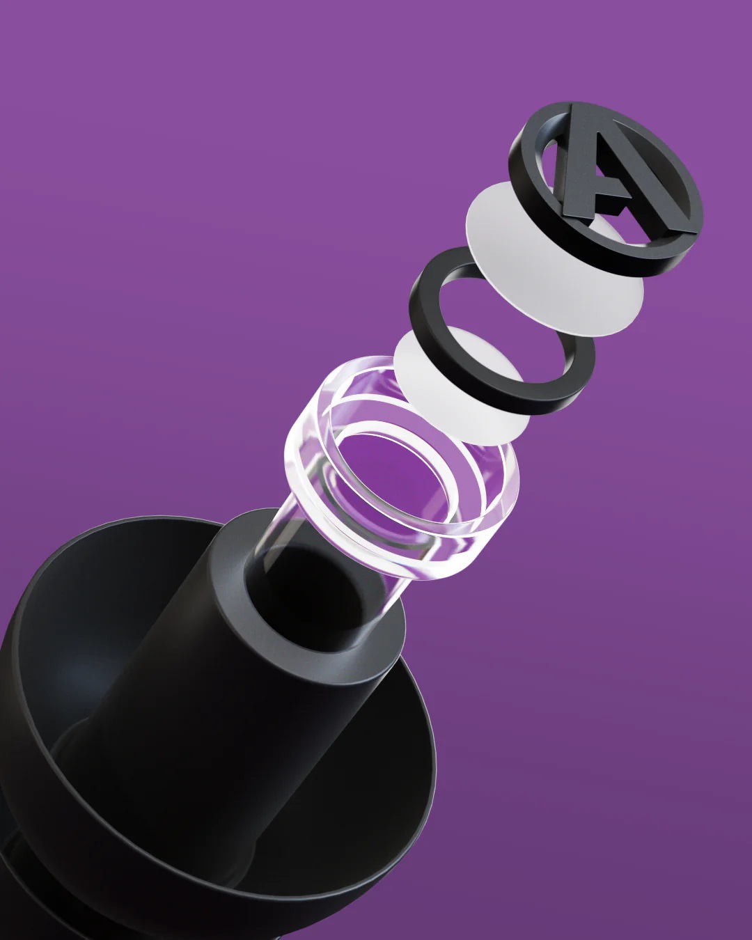 Zatyczki do uszu Alpine PartyPlug Pro Black na koncert 3 rozmiary S/M/L