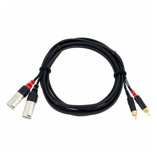 Kabel audio sygnałowy 2x RCA Cinch XLR 1,5m REAN Neutrik Cordial CFU 1.5 MC