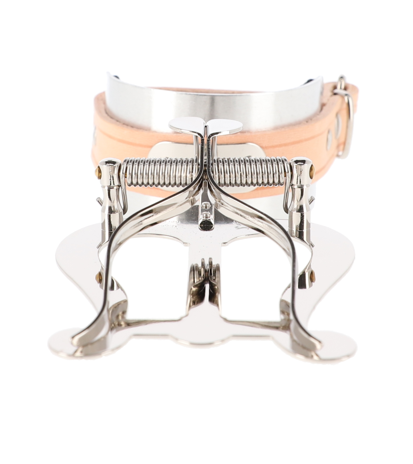 Lirka marszowa pulpit do fletu pasek skórzany Nikiel Srebrna Riedl 325N