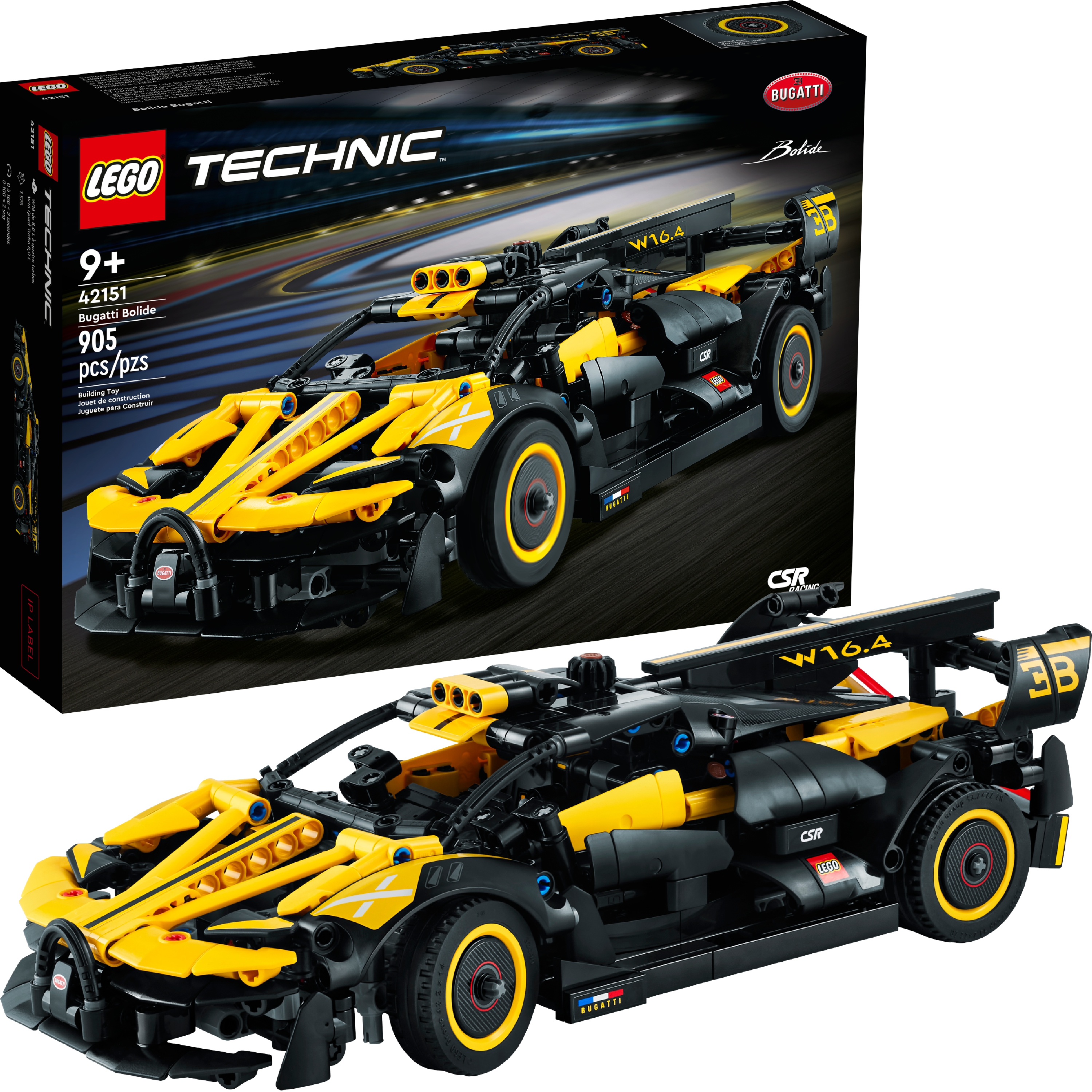 LEGO Technic Bugatti Bolide 42151 model samochodu wyścigowego