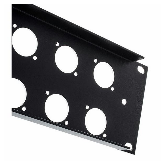 Panel maskujący zaślepka 20 gniazd XLR Rack 19 2U aluminium Thon 20XLR