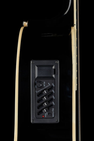 Gitara elektroklasyczna klasyczna 4/4 Czarna Harley Benton CG200CE-BK