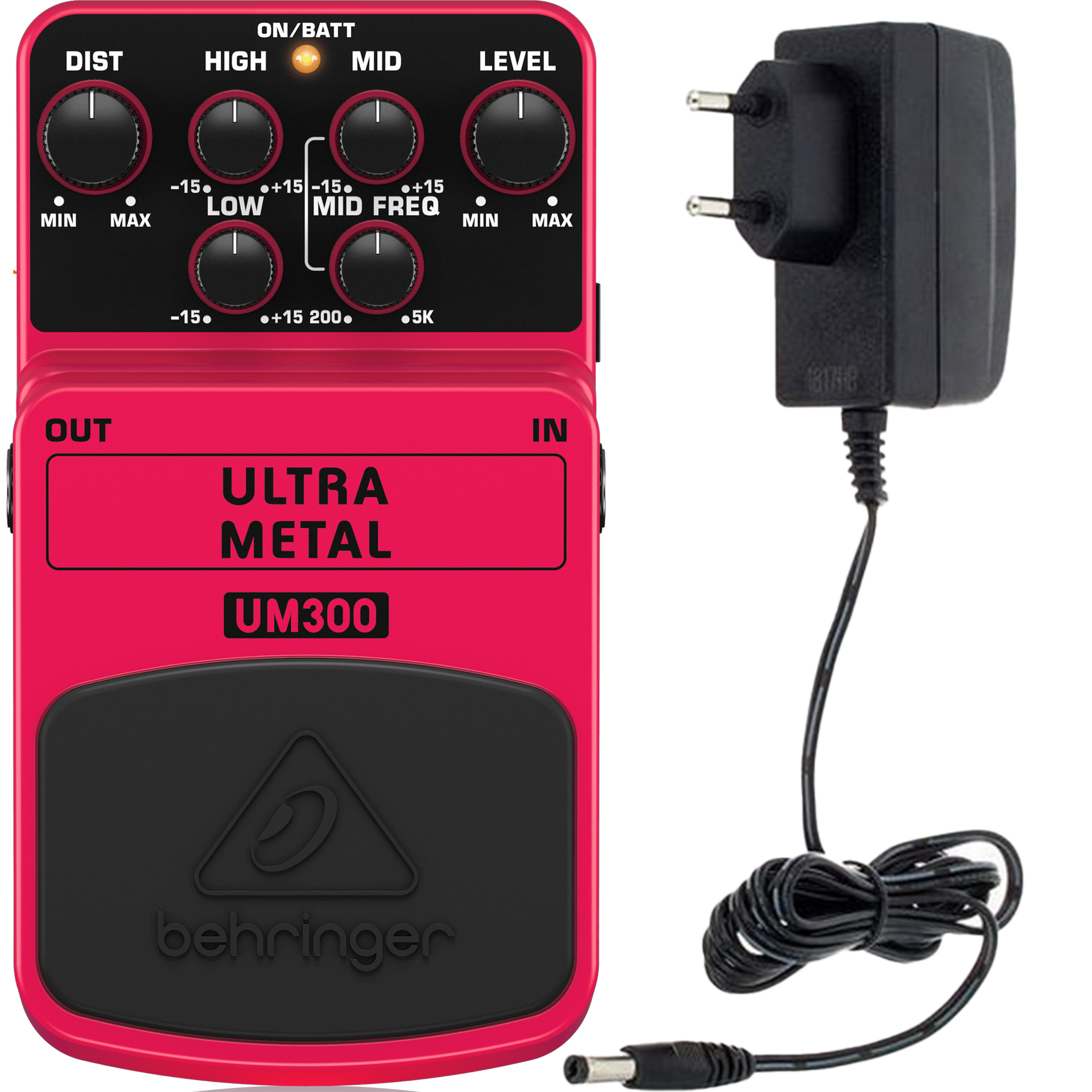 Efekt gitarowy Behringer UM300 Ultra Metal Zasilacz 9V ZESTAW