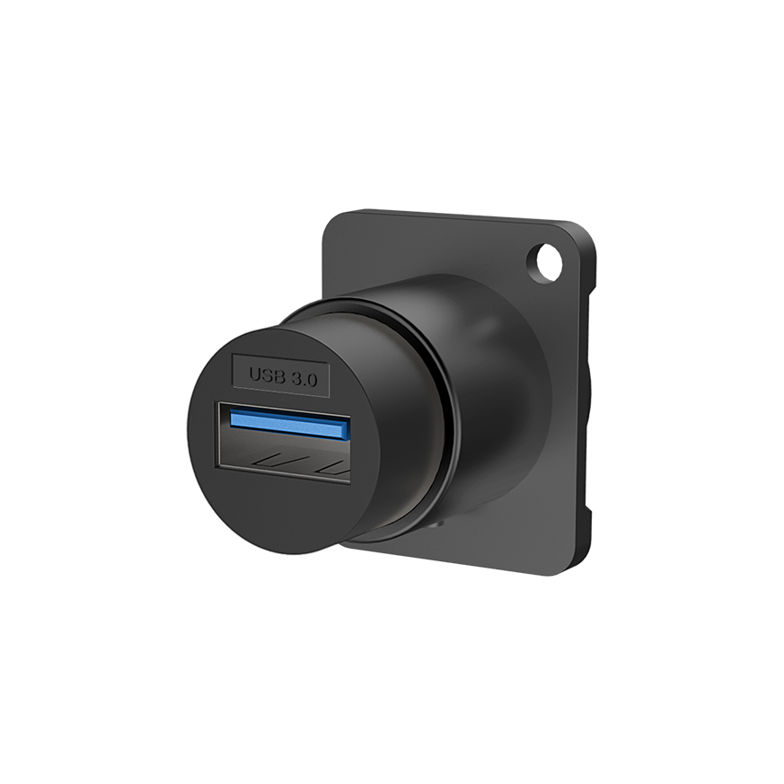 Gniazdo typu USB 3.0 RAU3D-B Roxtone panelowe