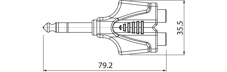 Redukcja adapter przejściówka RCA Jack 6,3 mm RPAN330