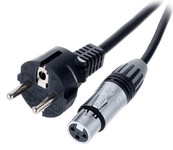 Kabel hybrydowy zasilająco-sygnałowy mikrofonowy XLR IEC 20m the sssnake
