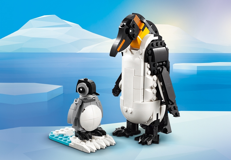 LEGO Creator 3w1 Dzikie zwierzęta rodzina Pand Orki Pingwin i pisklę 31165