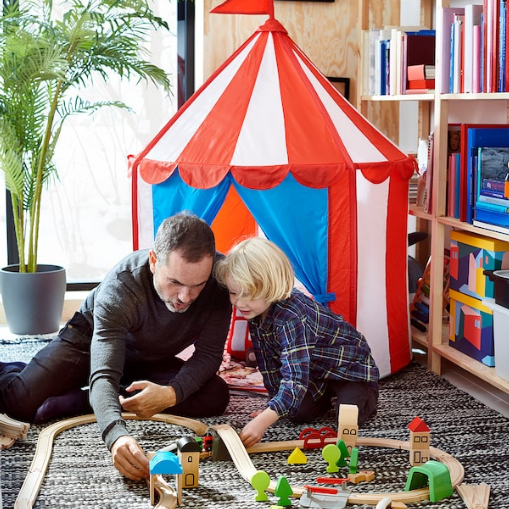 Drewniane tory szyny IKEA LILLABO 10 elementów