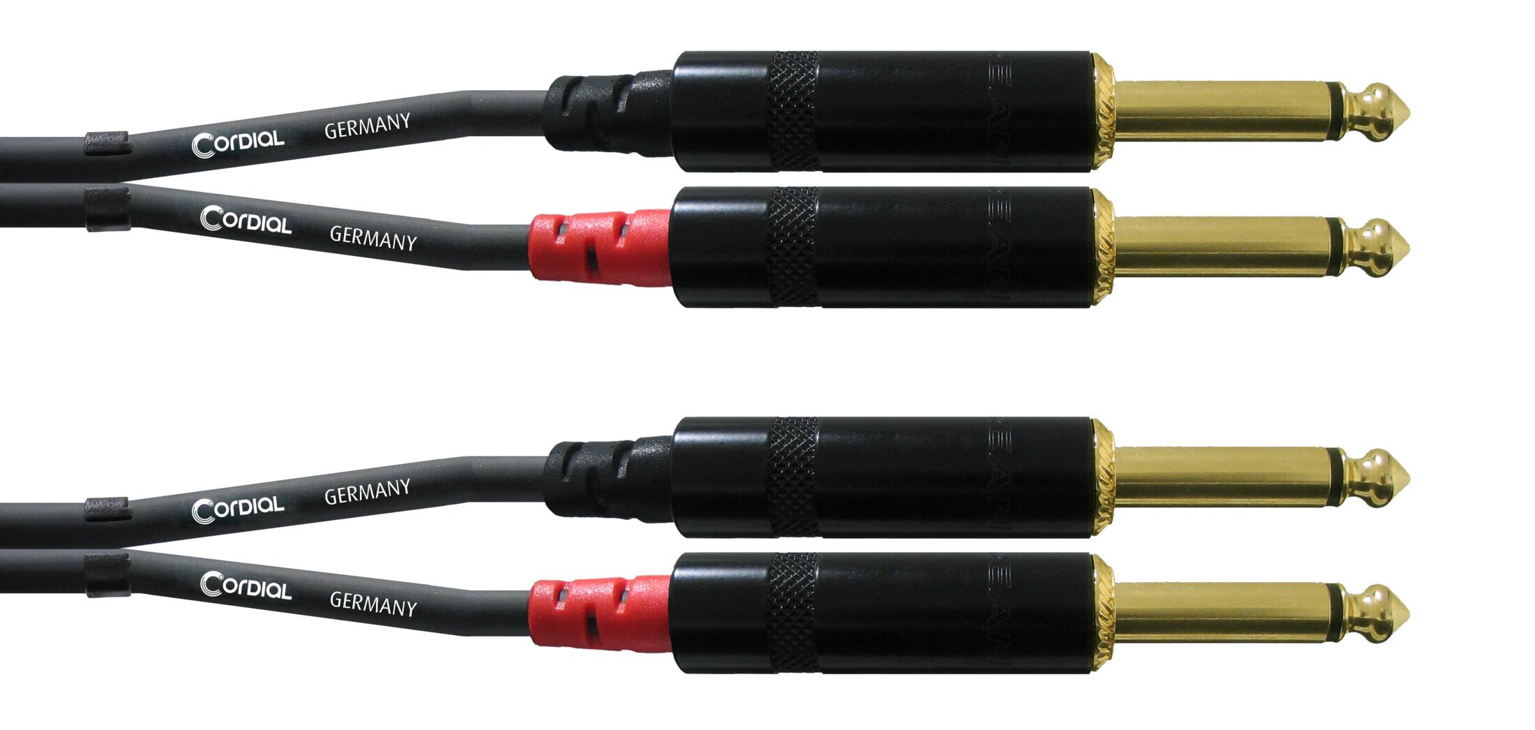 Kabel przewód audio sygnałowy Jack 6,3 mm 1,5 m pozłacany Cordial CFU PP