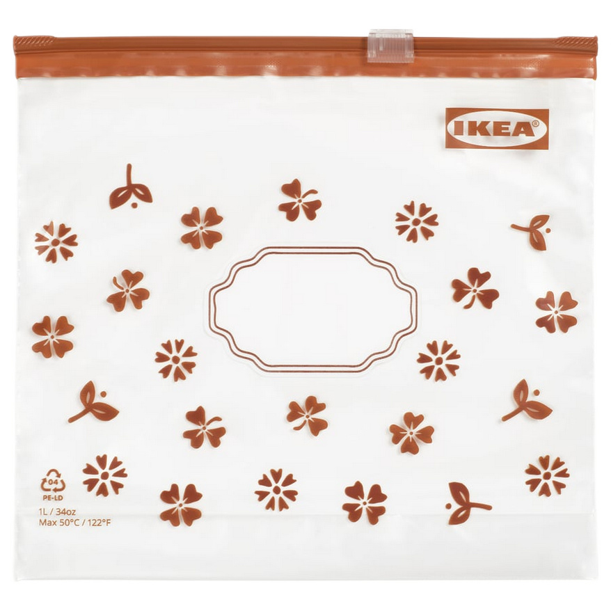 Torebka worki woreczki strunowe na żywność IKEA KÖSSEBÄR 1L 25 szt