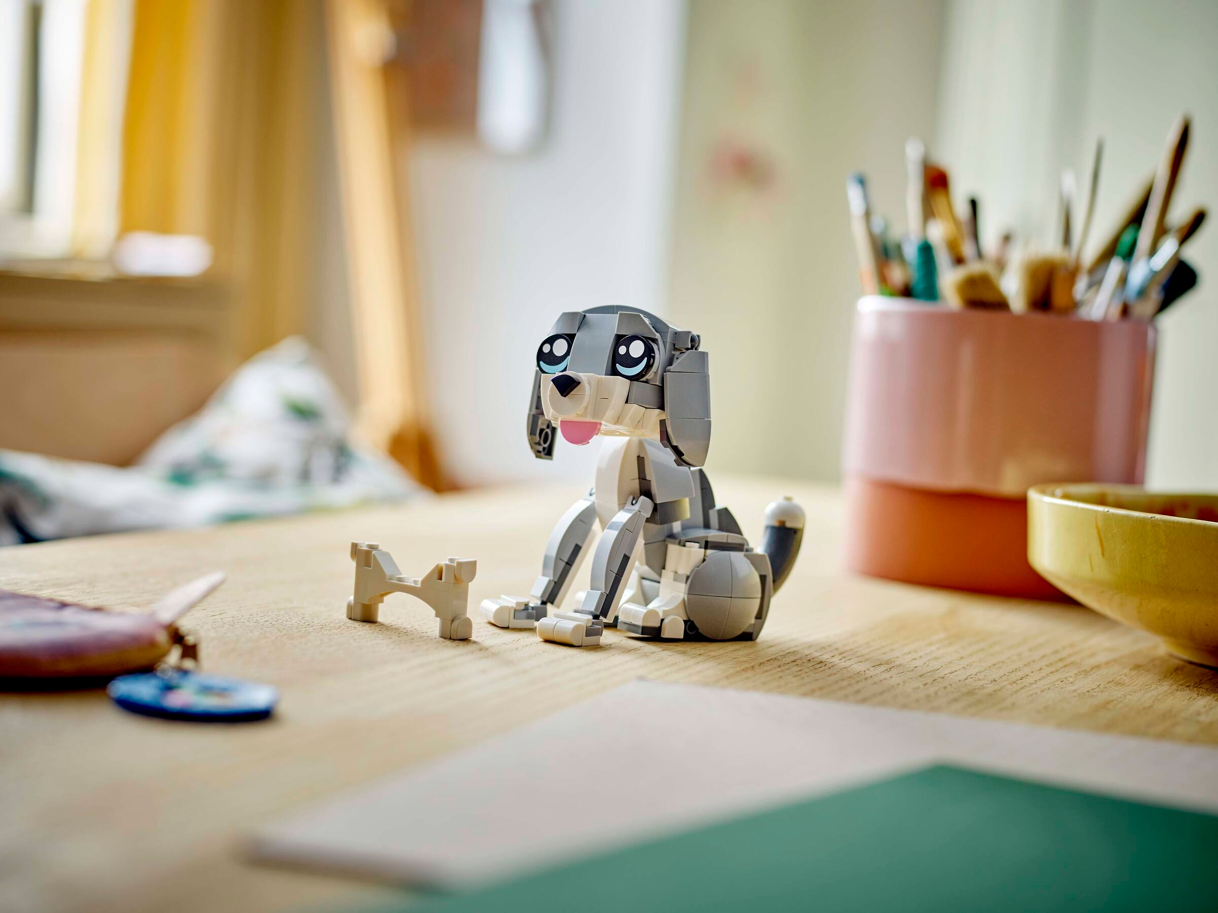 LEGO Creator 3w1 Psotny kot Ruchoma psa Uroczy gołąb 31163