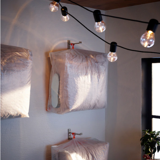 Pojemnik na ubrania pościel IKEA torba 55x49x19cm