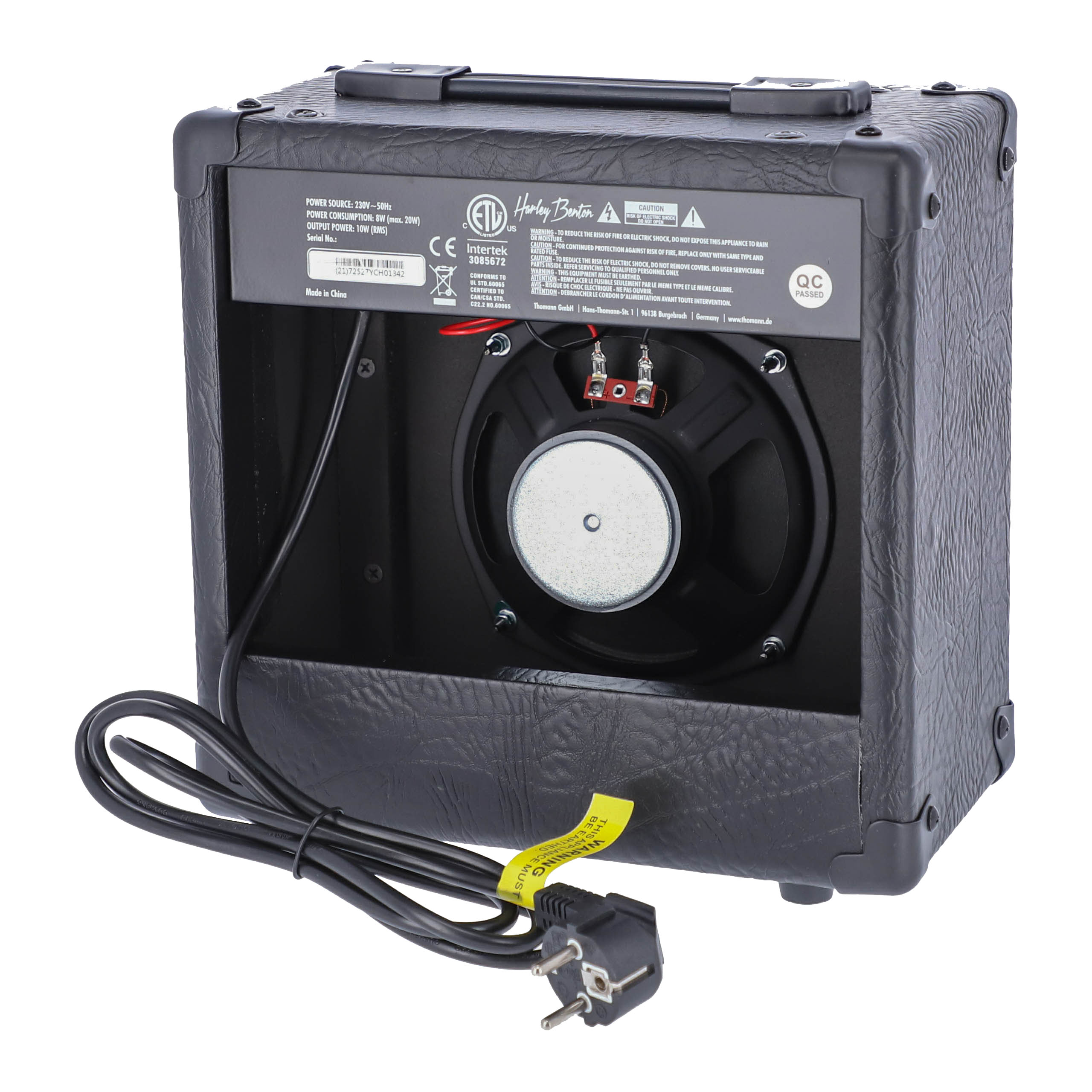 Gitara elektryczna 3/4 Harley Benton ST-Junior BK Wzmacniacz ZESTAW