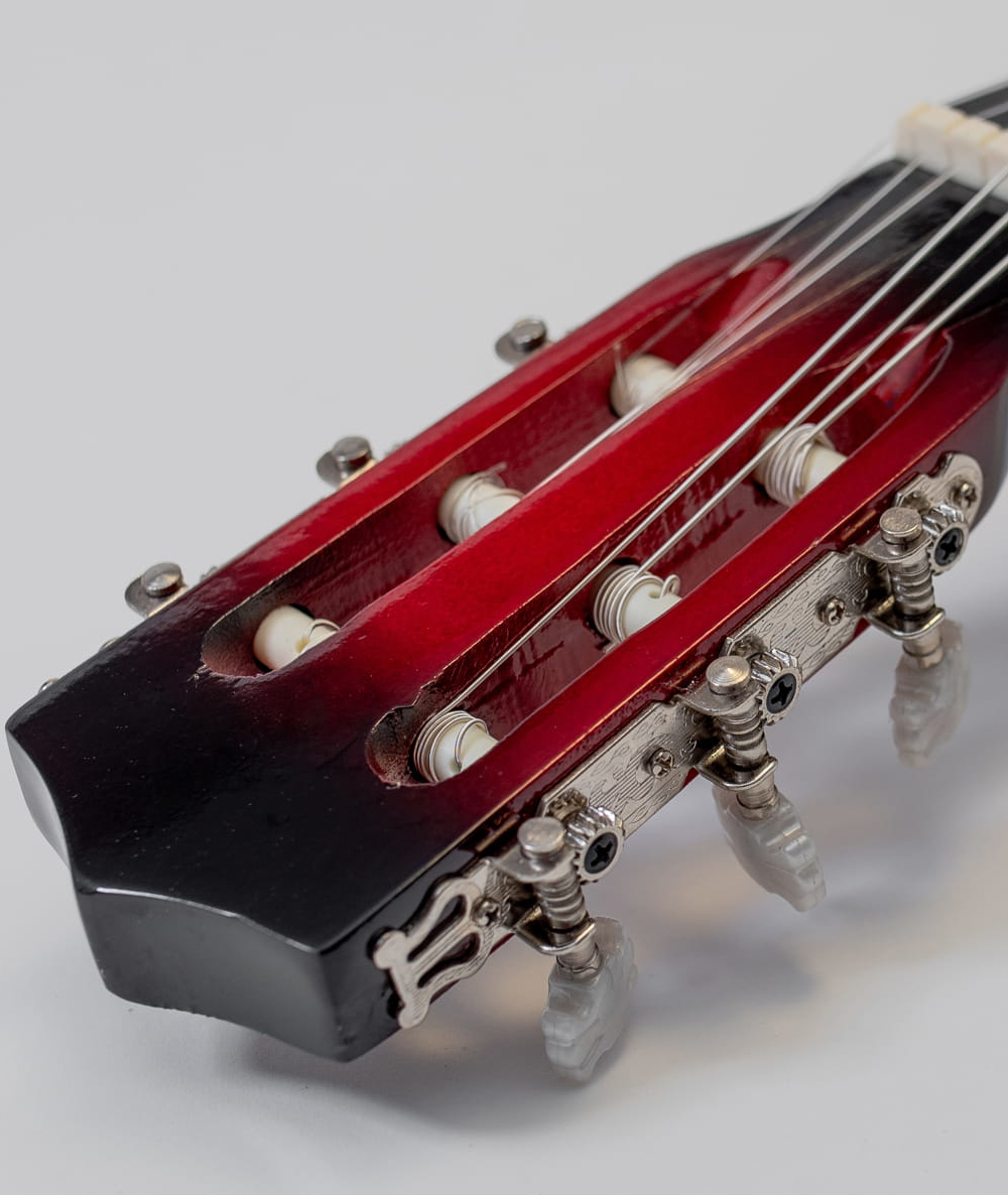 Gitara klasyczna 3/4 7/8 Vintage Czerwona od 12 lat dla dzieci i dorosłych