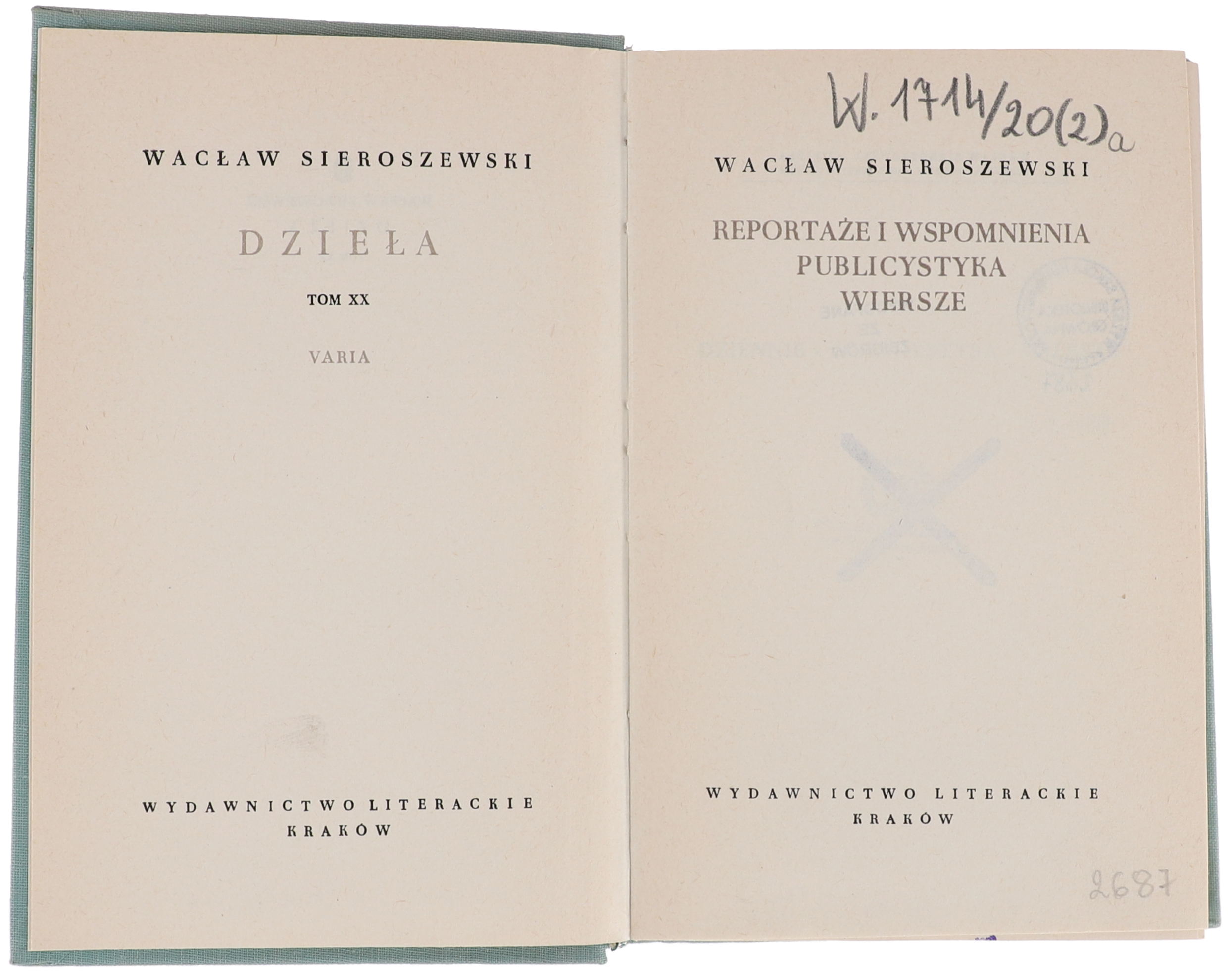 Wacław Sieroszewski Reportaże i wspomnienia 1963