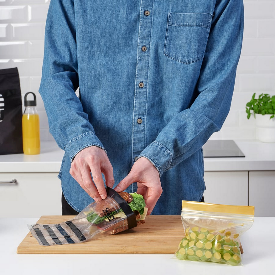 Torebka worki woreczki strunowe na żywność IKEA ISTAD 1L 0,4L 180 szt