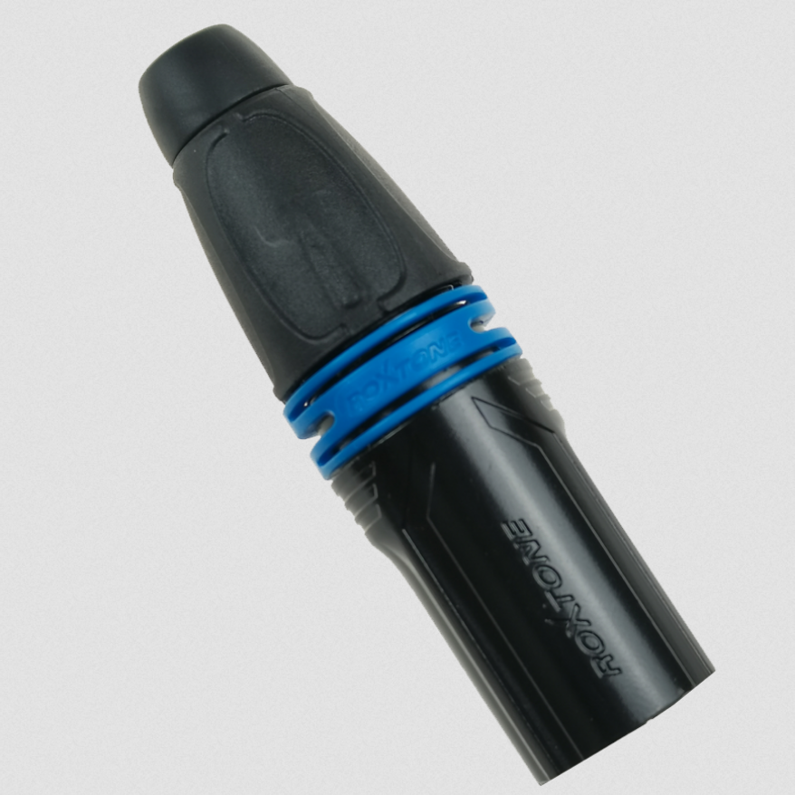 Ring pierścień znakujący do kabla wtyku XLR 20 mm Roxtone niebieski