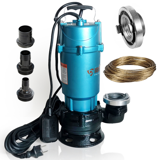 Tauchpumpe 1,5KW Schmutzwasserpumpe Fäkalienpumpe 1500W Schwimmer | eBay