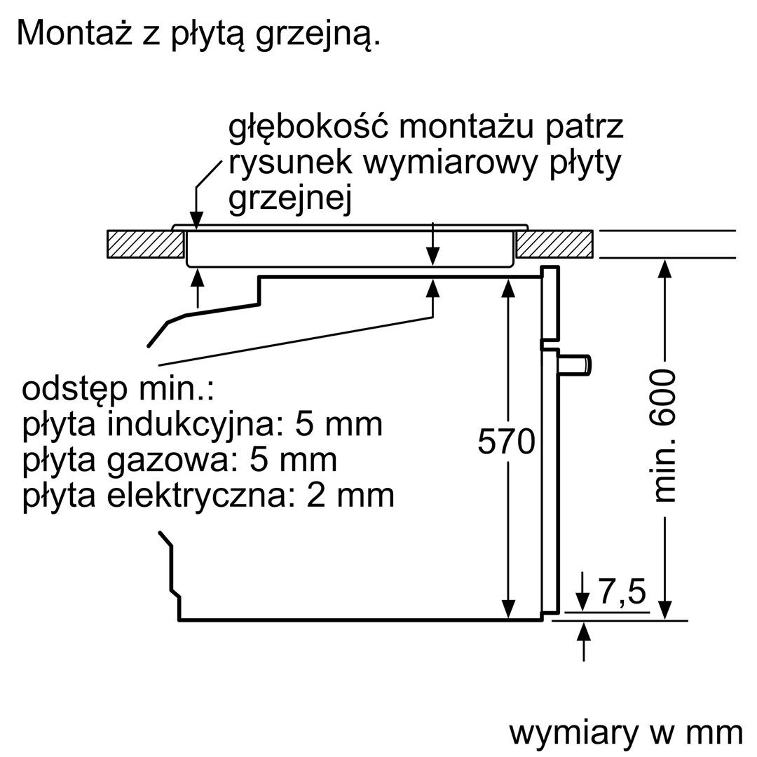 Piekarnik elektryczny Bosch HBG571EB4 Serie 2 71 l | piroliza | AirFry | termoobieg 3D | czarny (6)