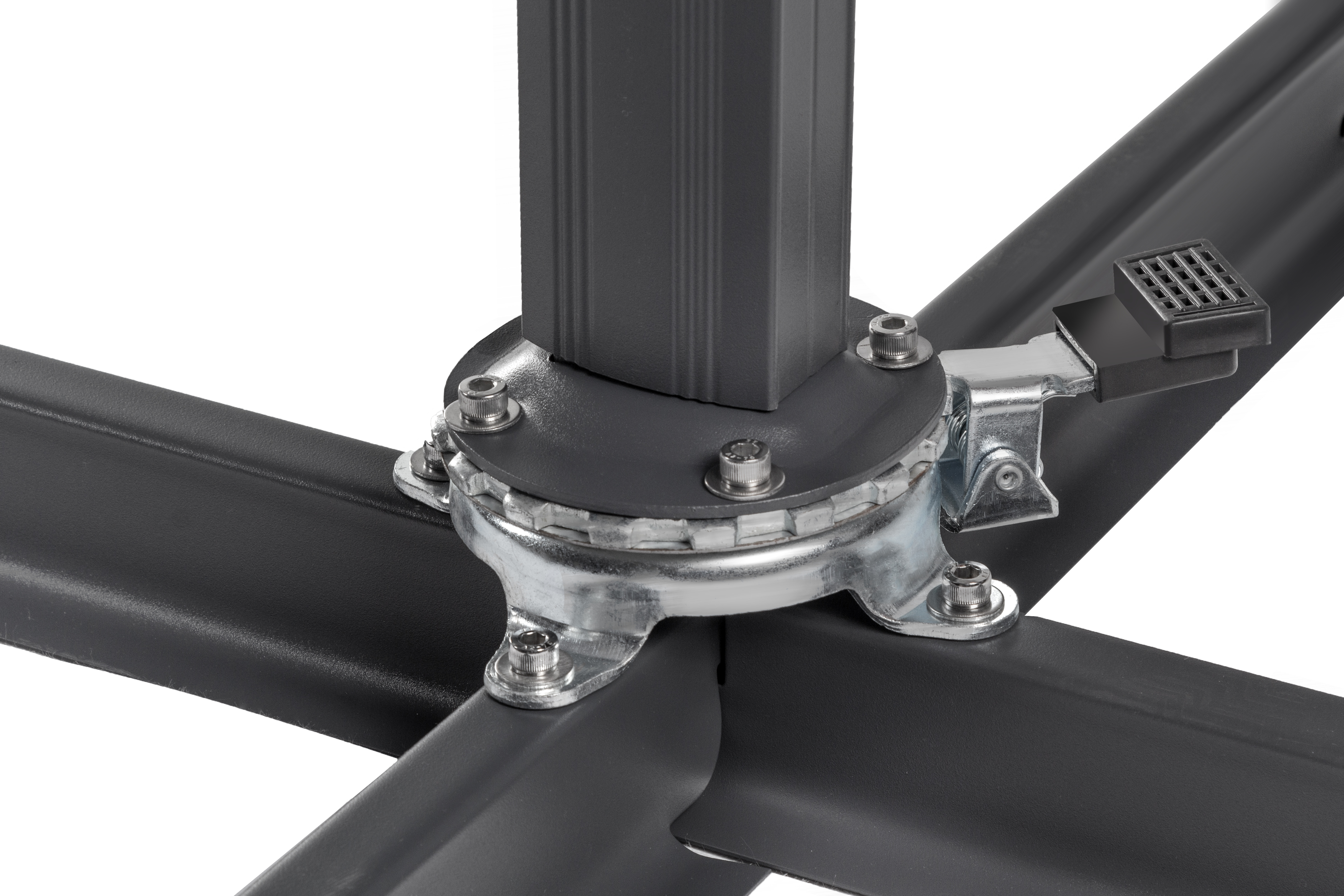 Parasol OGRODOWY TAPAS 296 x 296cm Atracyt/brąz