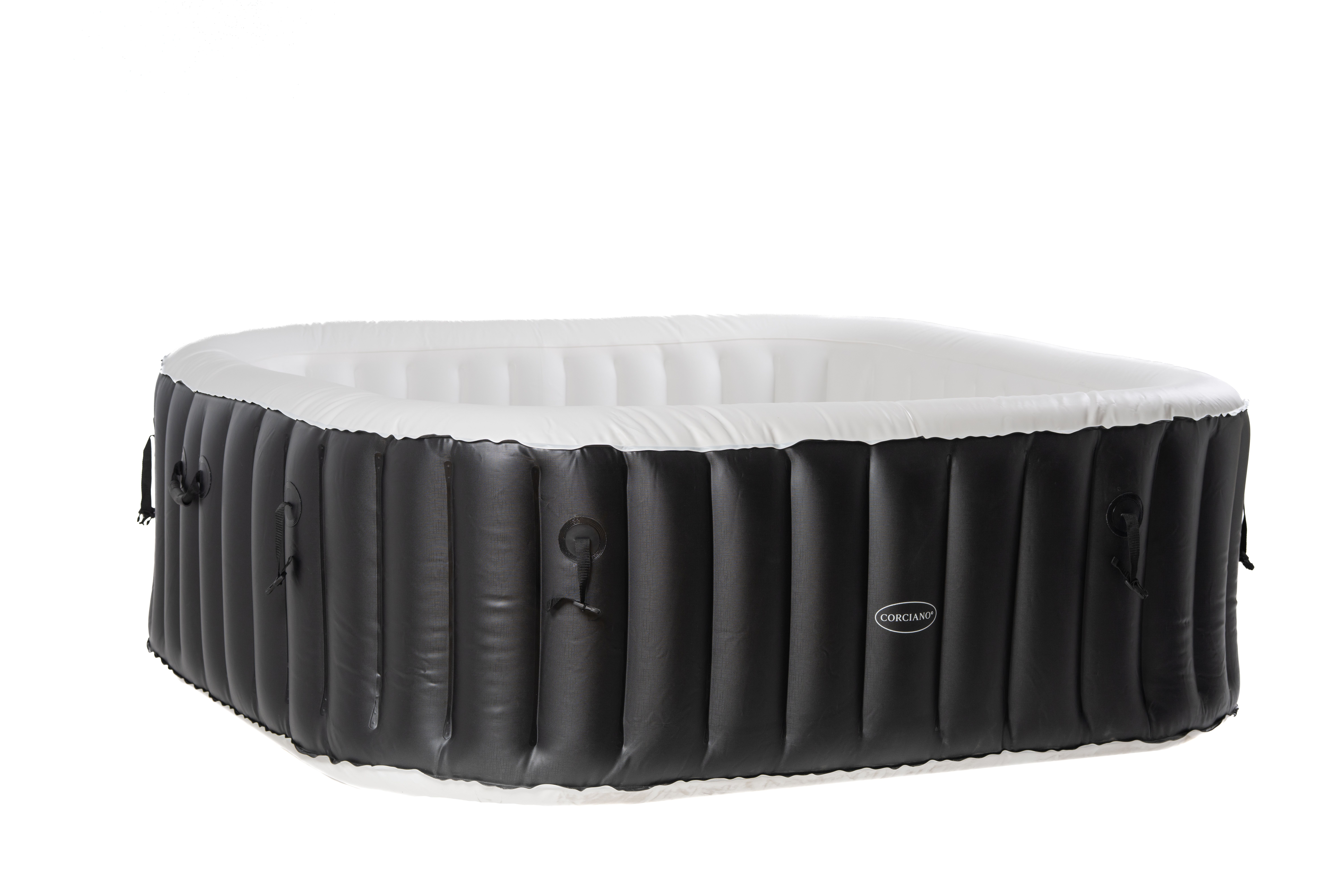 Jacuzzi Basen Ogrodowy Spa Corciano Kwadratowe 196 x 66 cm Hydromasaż