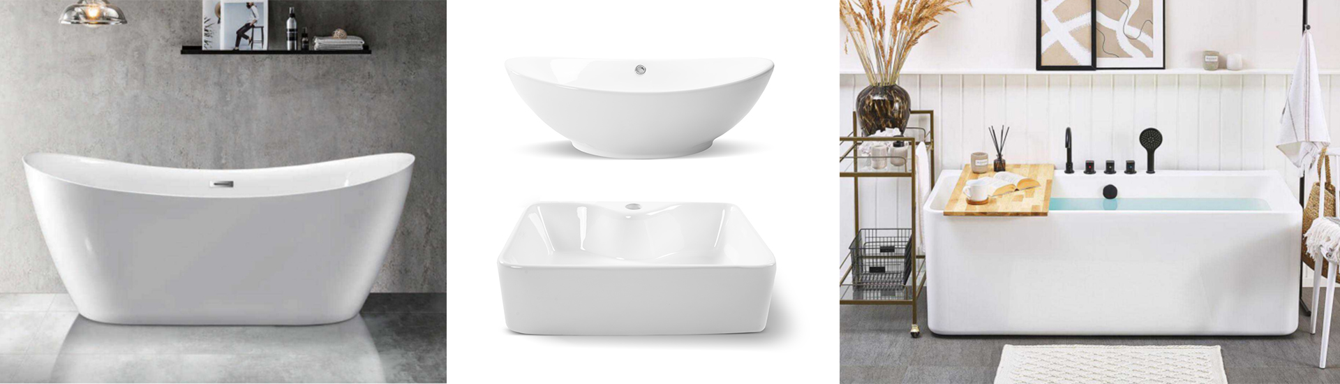 Wanna wolnostojąca przyścienna 180 x 80 cm biała system przelewowy Pari