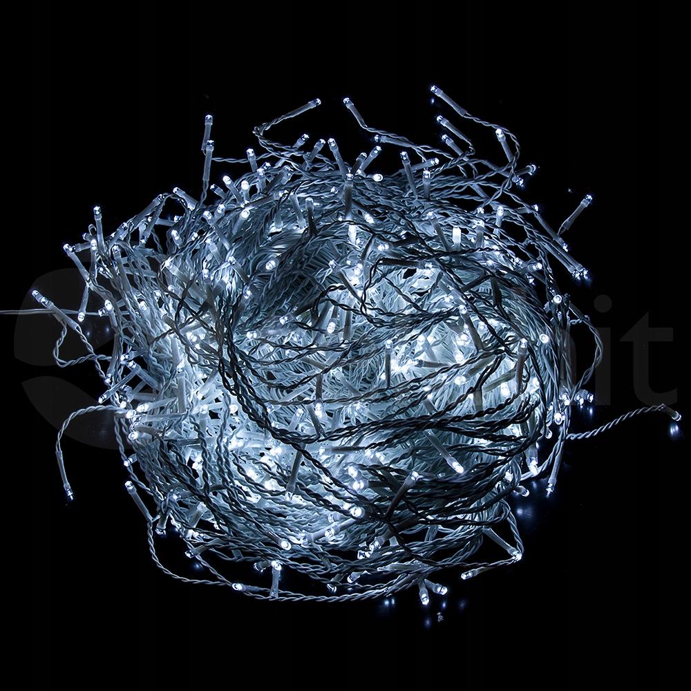Lampki Choinkowe Sople 500LED 18M Białe Zimne CH34 EUROHIT Christmas