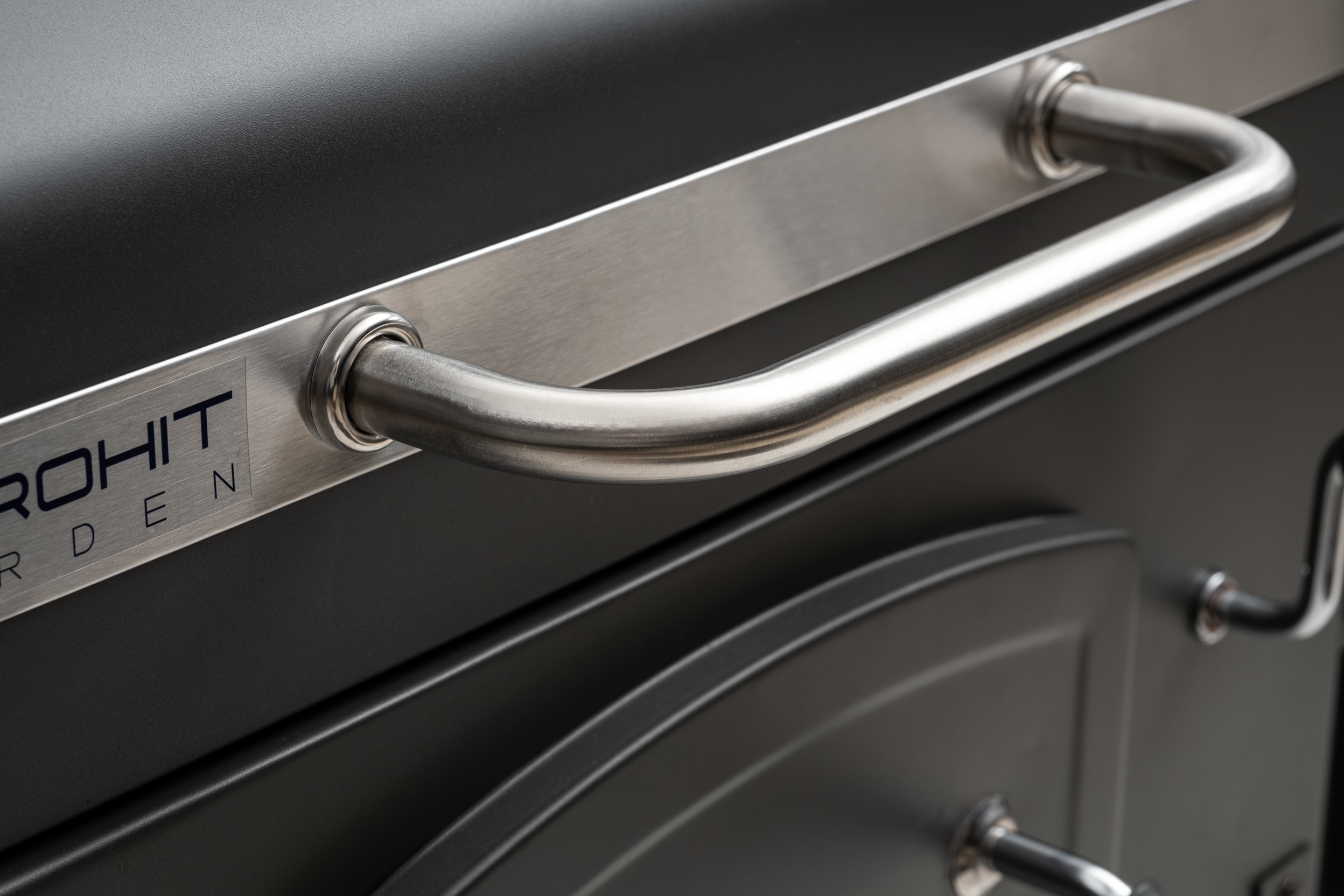 Grill ogrodowy węglowy ruszt żeliwny wózek Carbo - Angul II PREMIUM.