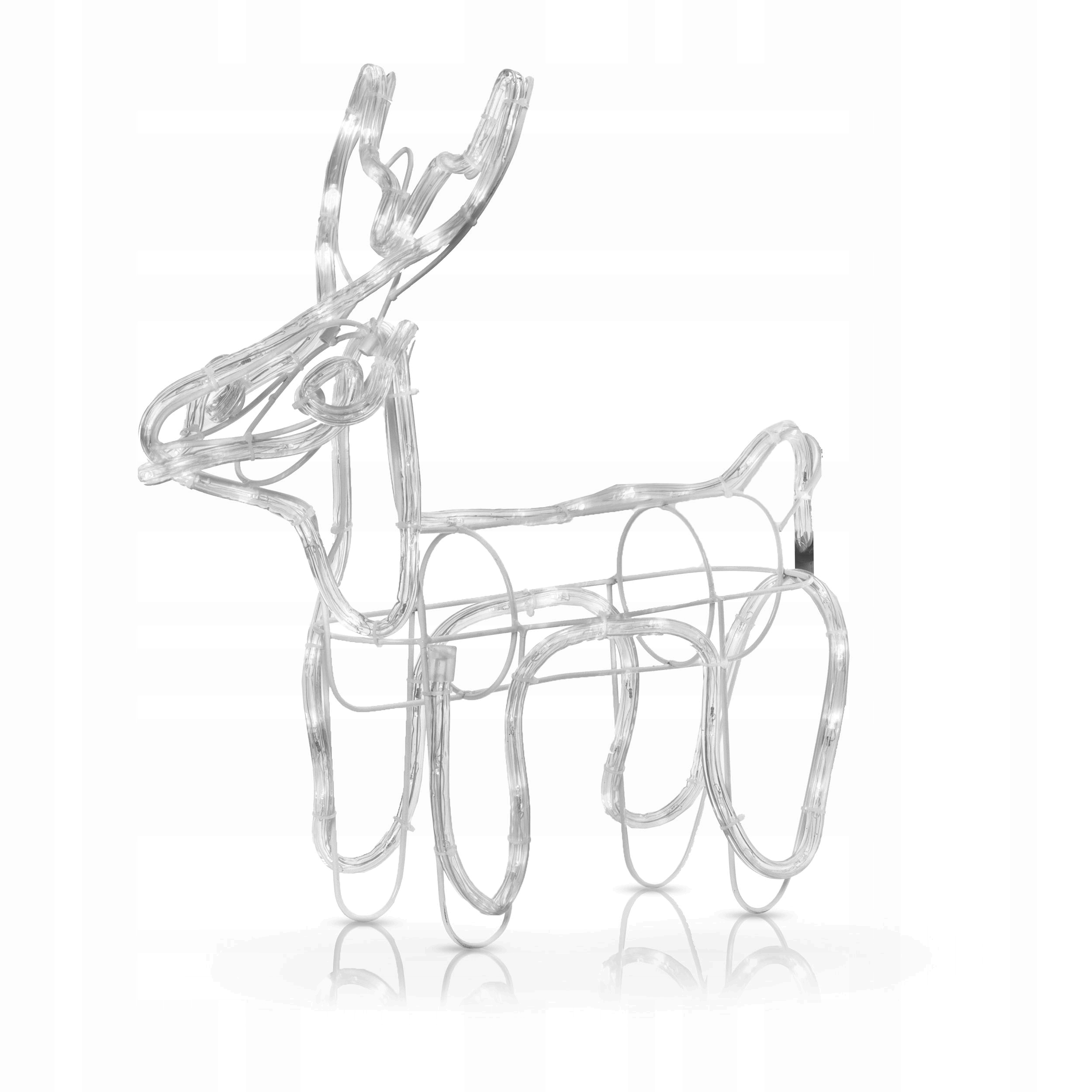 Ozdoba Świąteczna Renifer zew 96LED 45CM CH26