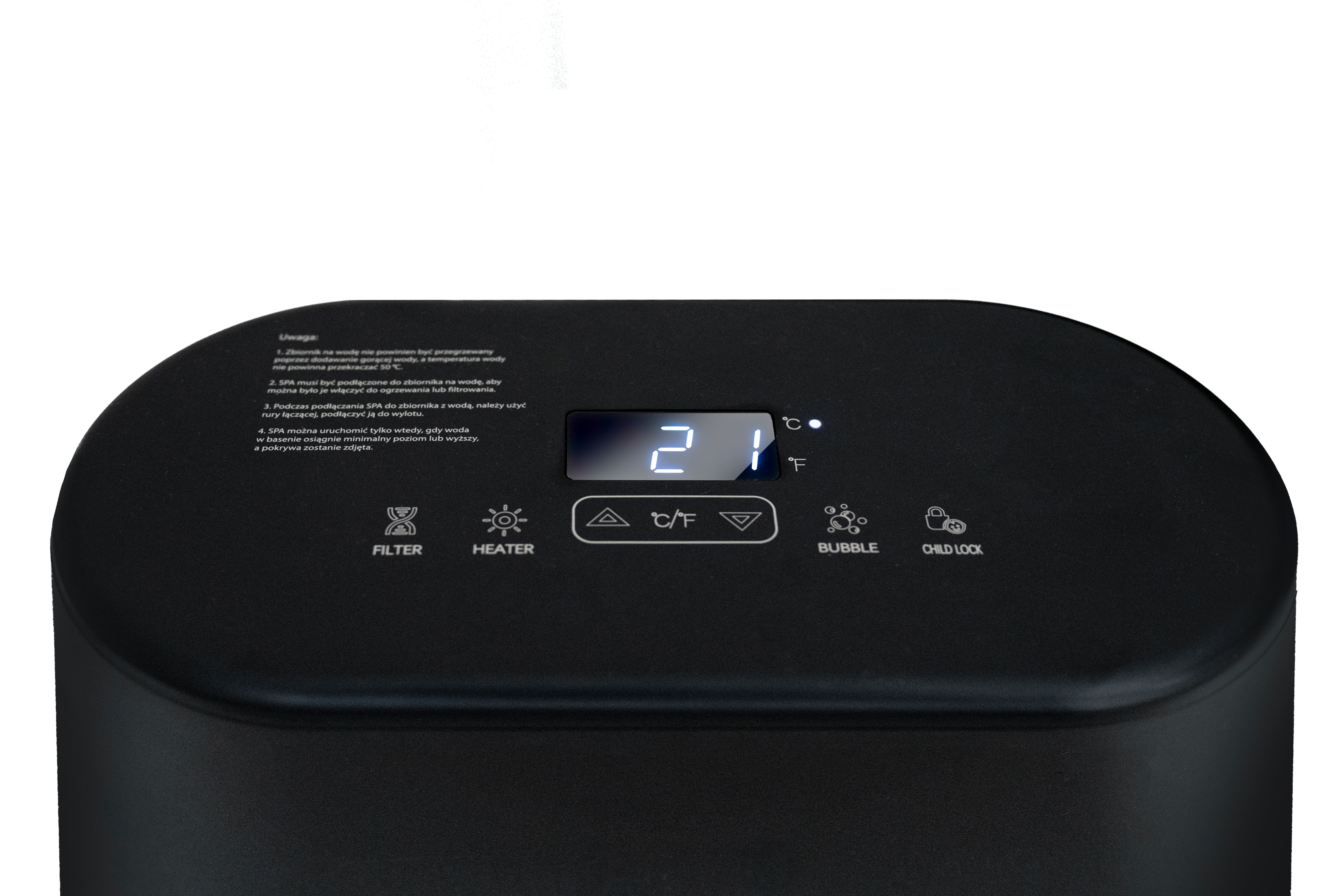 Jacuzzi Basen Ogrodowy Spa Corciano Kwadratowe 196 x 66 cm Hydromasaż