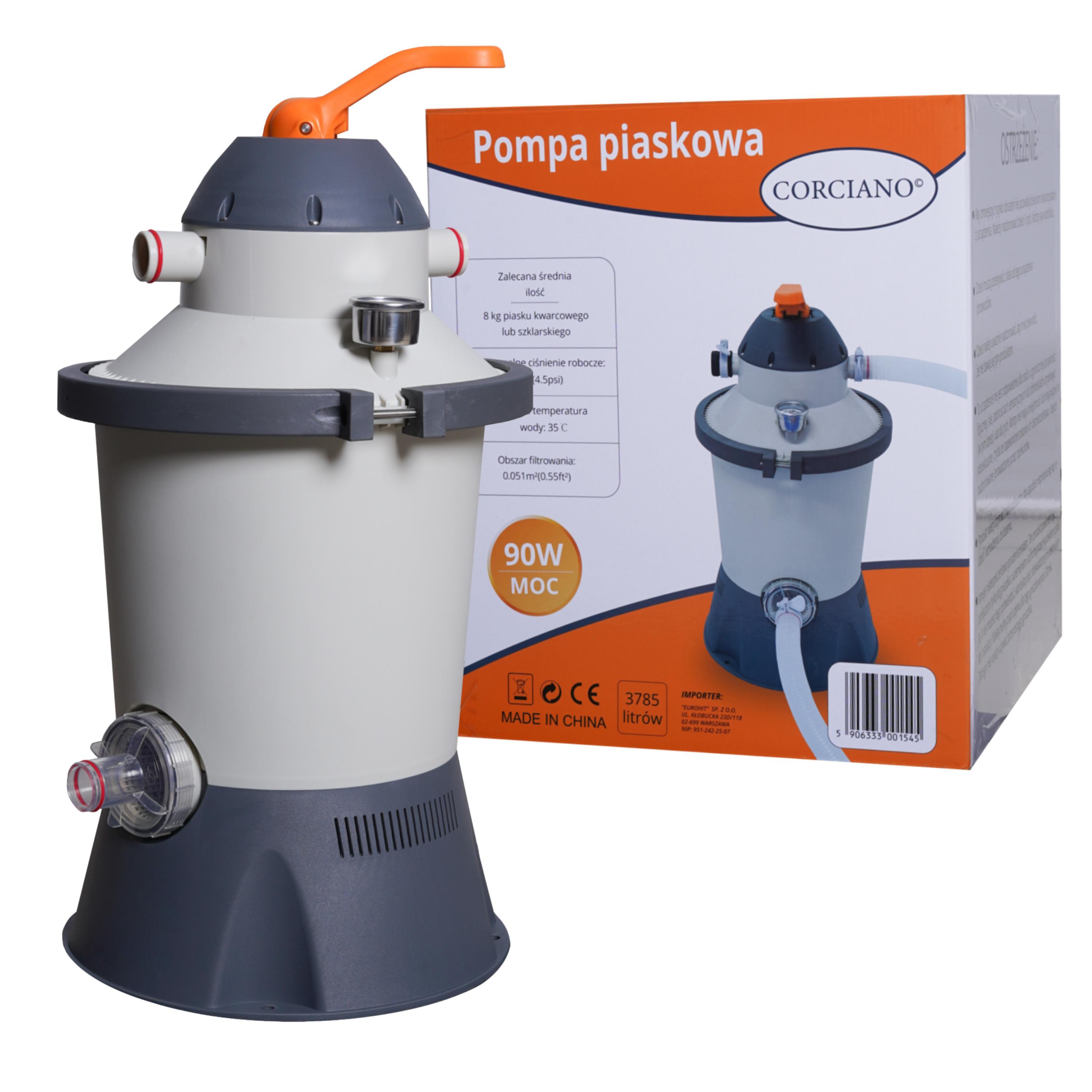 Pompa Filtrująca Piaskowa Corciano 3785 litrów 90W