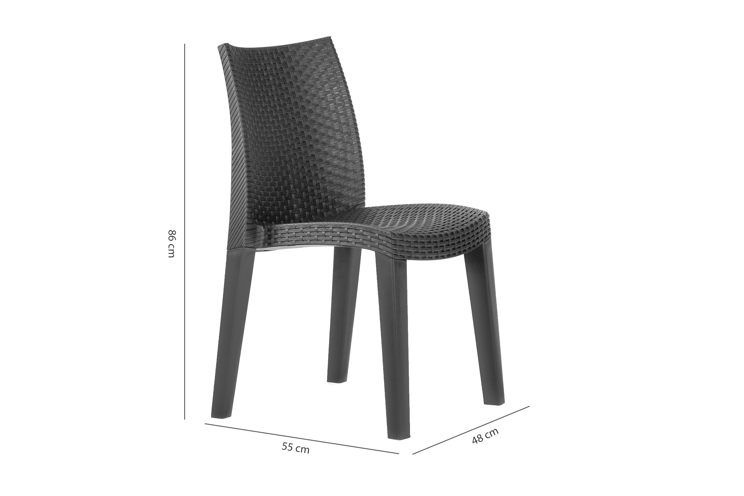 ZESTAW MEBLI OGRODOWYCH STÓŁ +4 KRZESŁA LADY MINI