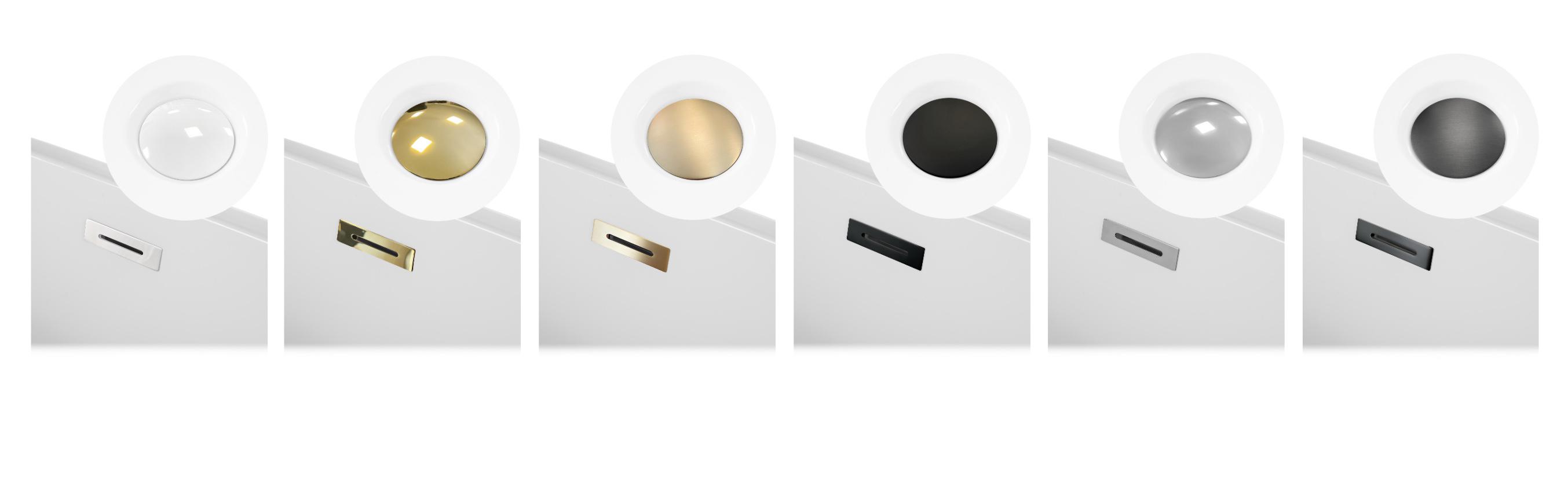 Wanna Pari 170 x 75 x 58 cm wolnostojąca przyścienna w prążki biała z przelewem