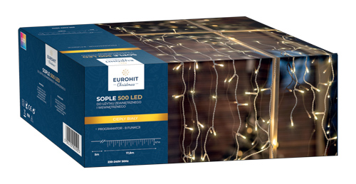 SOPLE 500 LED IP44 ZEWNĘTRZNE BIAŁY CIEPŁY PROGRAM