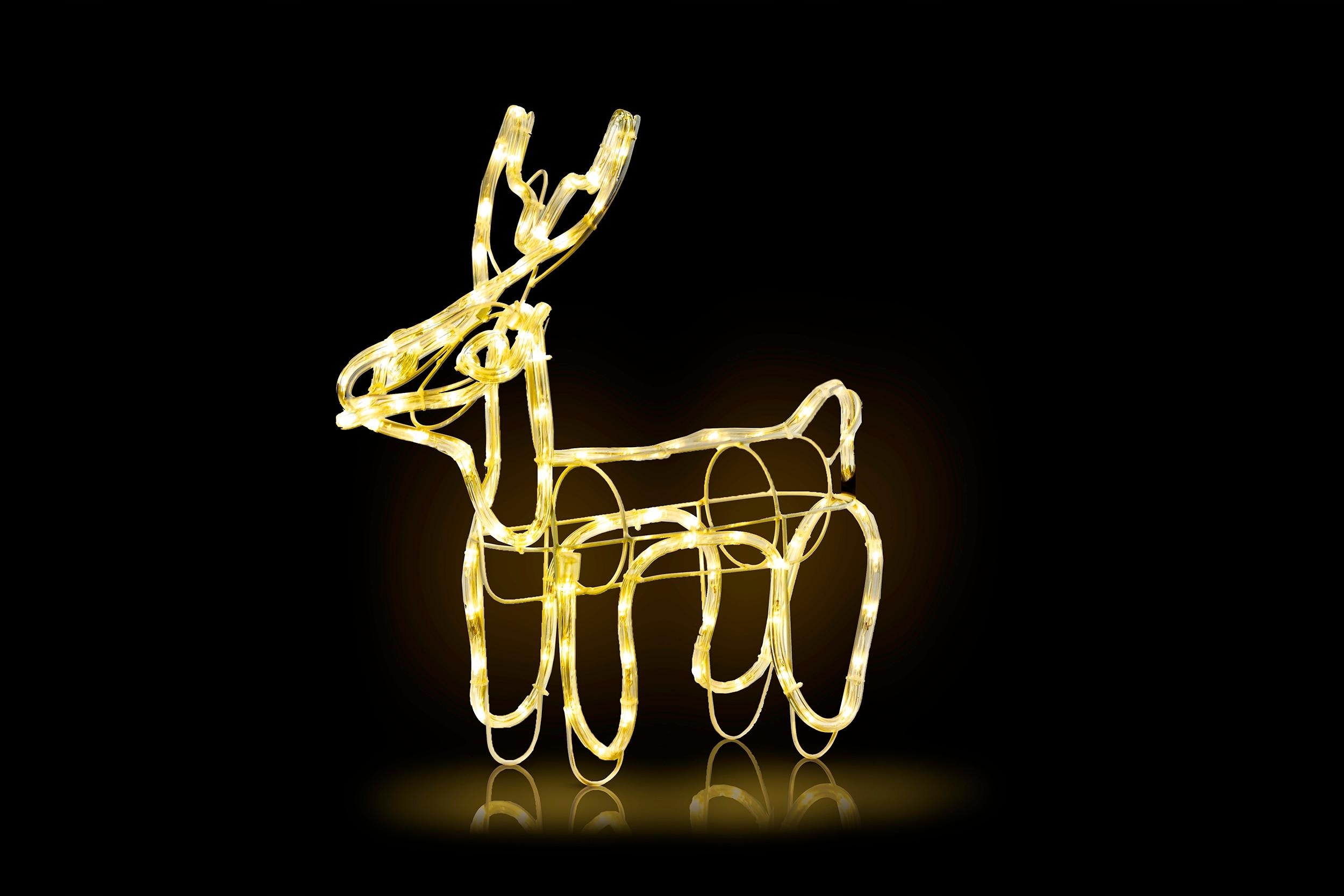 Ozdoba Świąteczna Renifer zew 96LED 45CM CH26