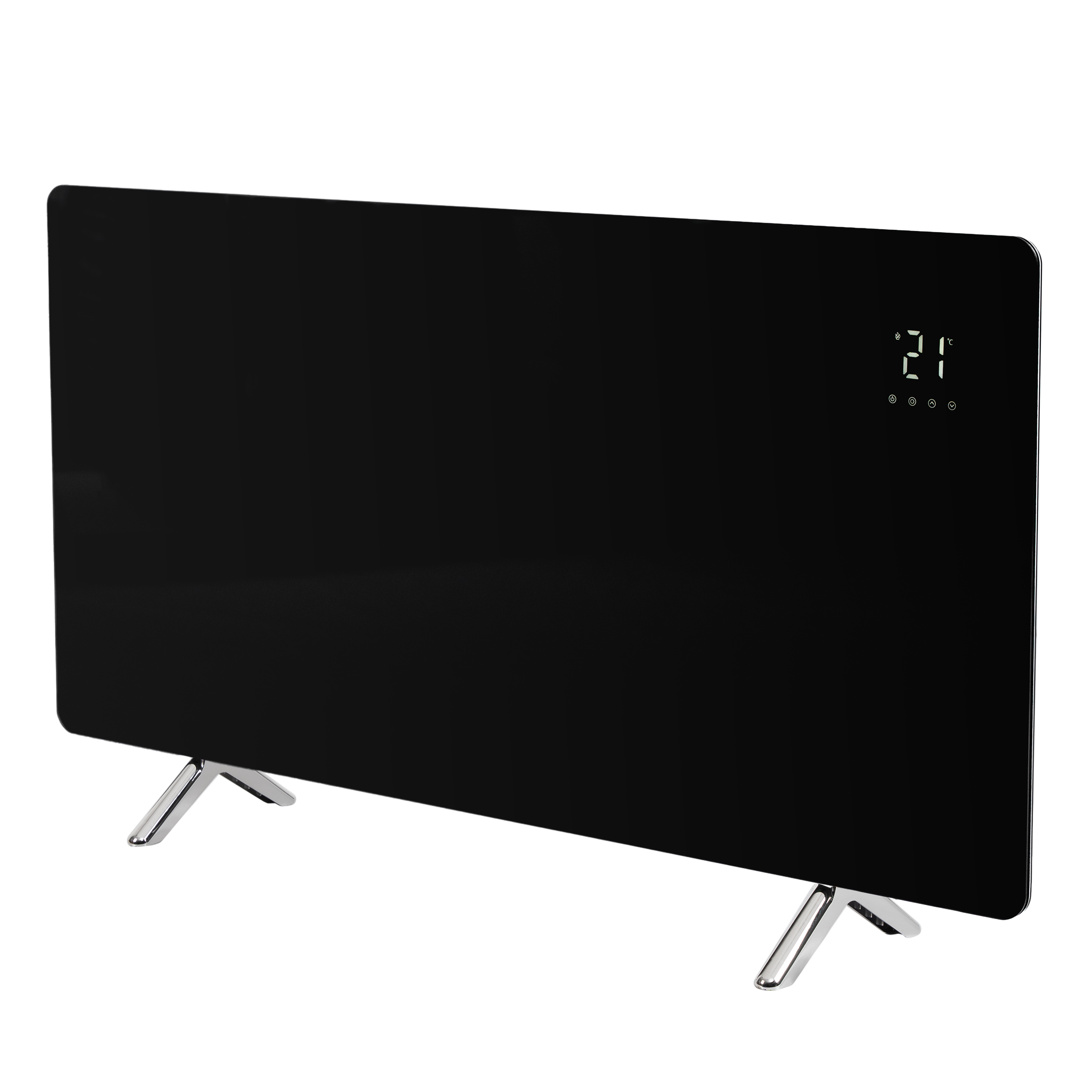 Grzejnik na podczerwień 720 W Promiennik Czarny SZKŁO WiFI Pilot Panel.