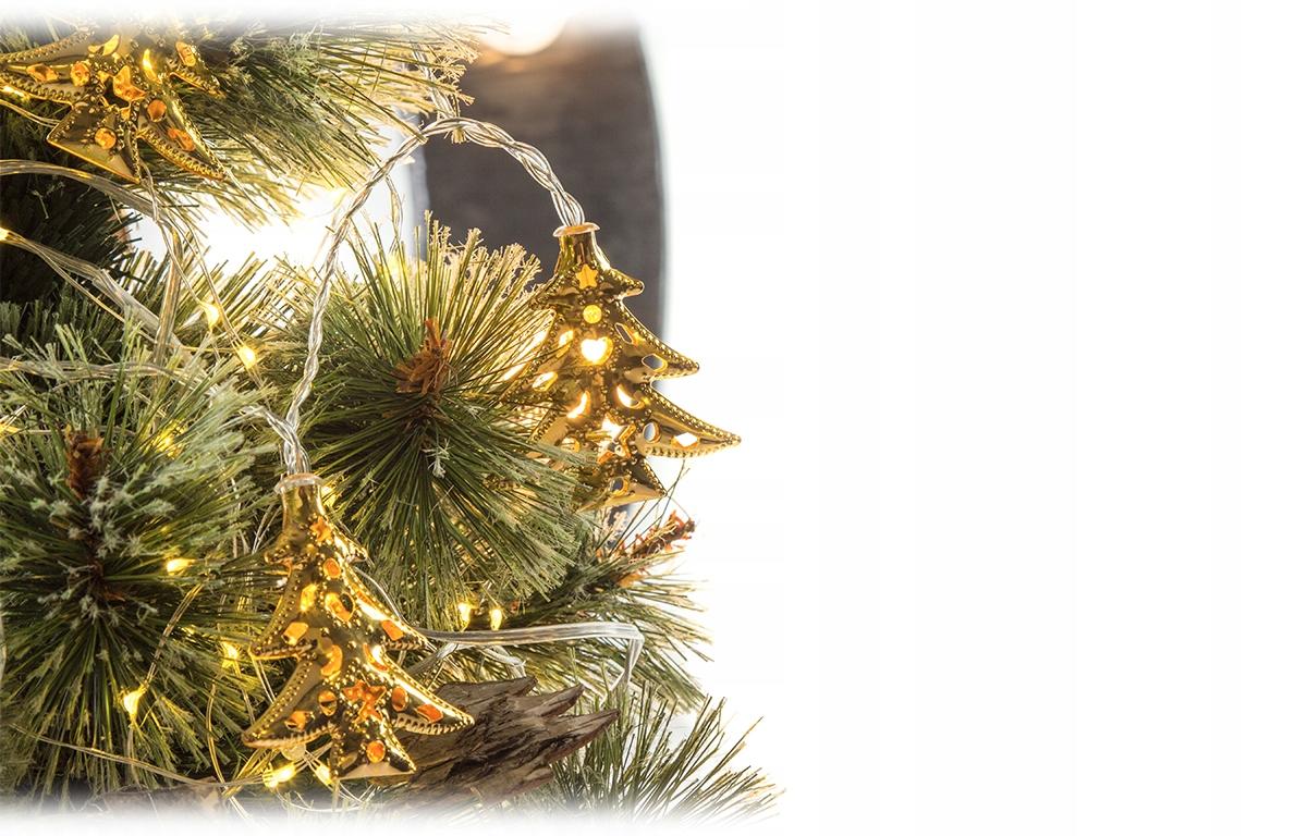 Choinki Złote Lampki LED na Baterie Łańcuch CH42 T