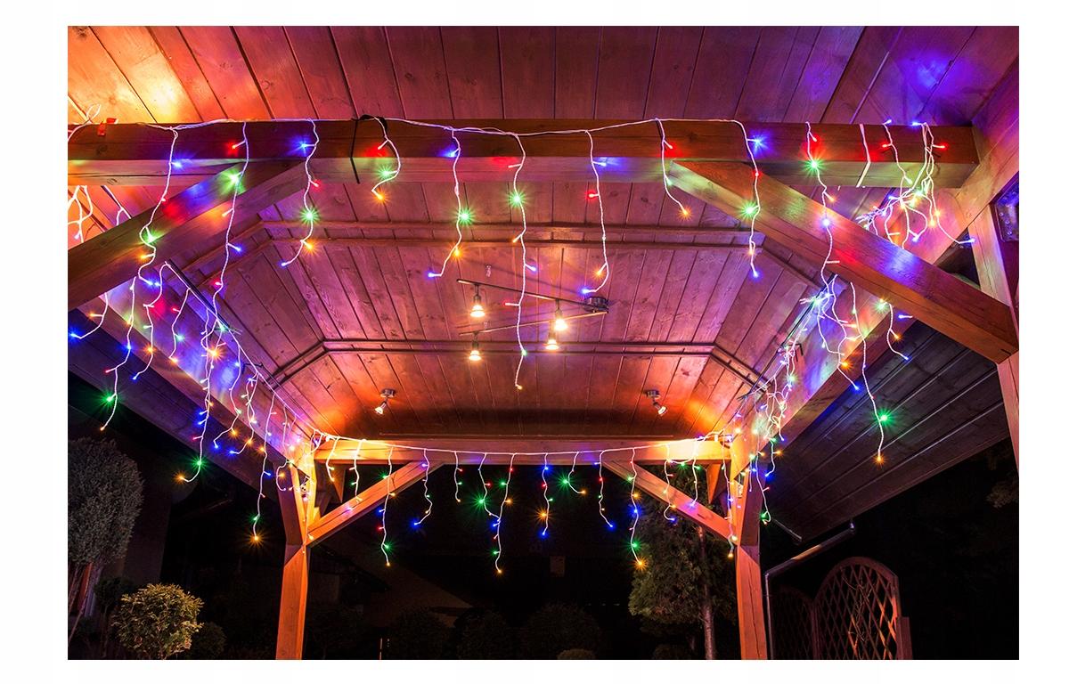 Lampki Sople Zewnętrzne 150LED 5M Multikolor