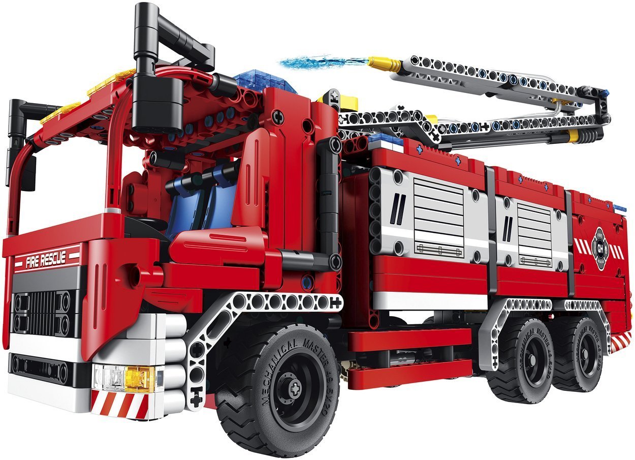 KLOCKI TECHNIC 2w1 WÓZ STRAŻACKI 1288 el. WODA